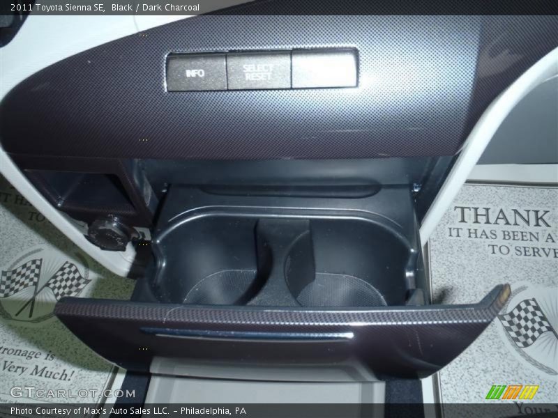 Black / Dark Charcoal 2011 Toyota Sienna SE