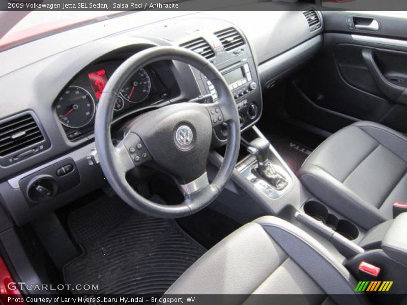 Salsa Red / Anthracite 2009 Volkswagen Jetta SEL Sedan