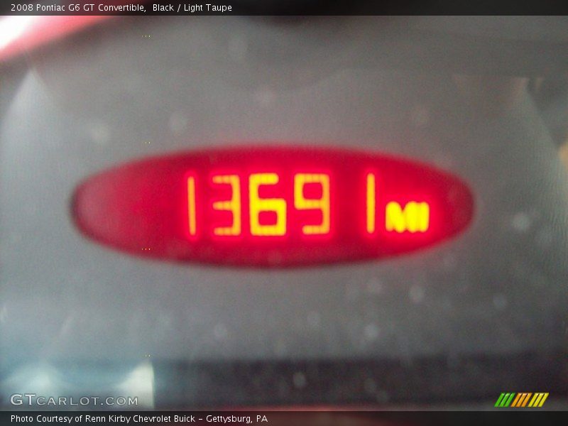 Black / Light Taupe 2008 Pontiac G6 GT Convertible
