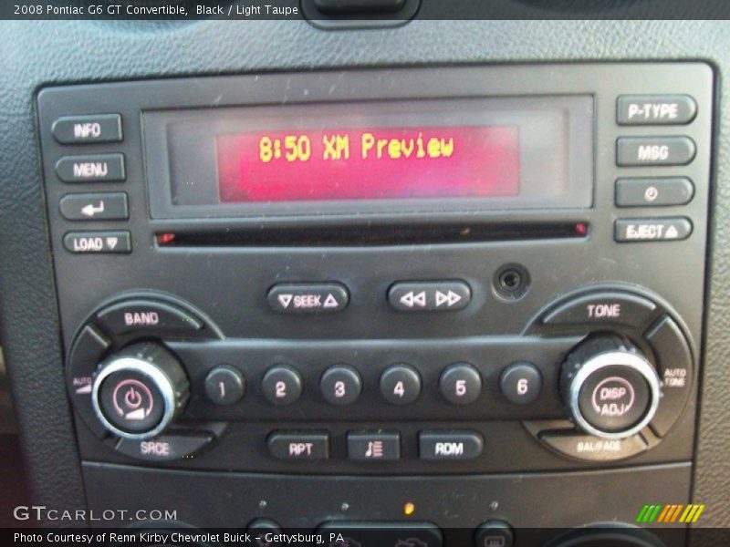 Black / Light Taupe 2008 Pontiac G6 GT Convertible