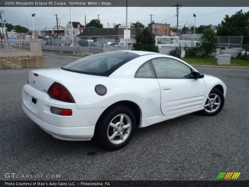 Northstar White / Beige 2000 Mitsubishi Eclipse RS Coupe