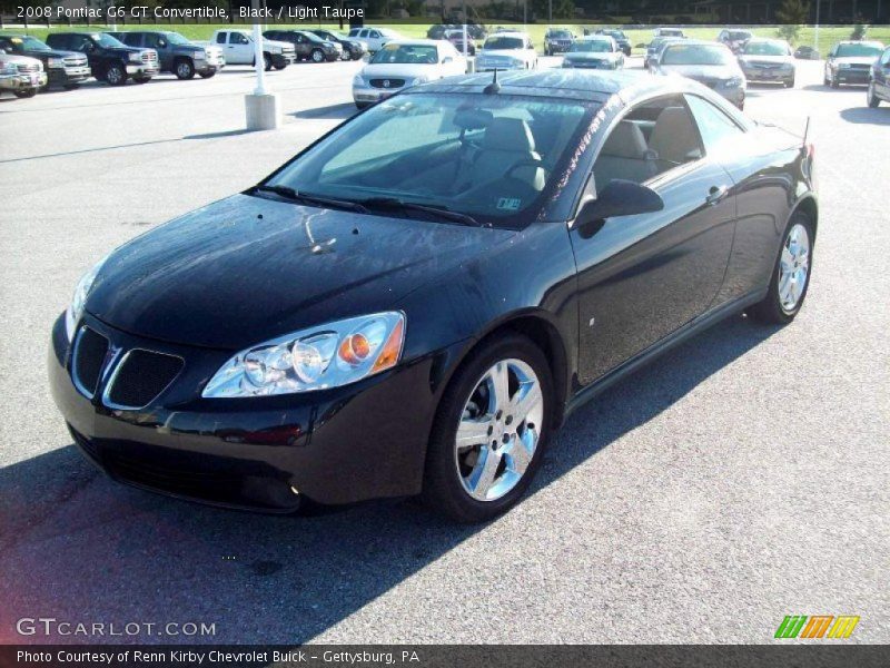 Black / Light Taupe 2008 Pontiac G6 GT Convertible