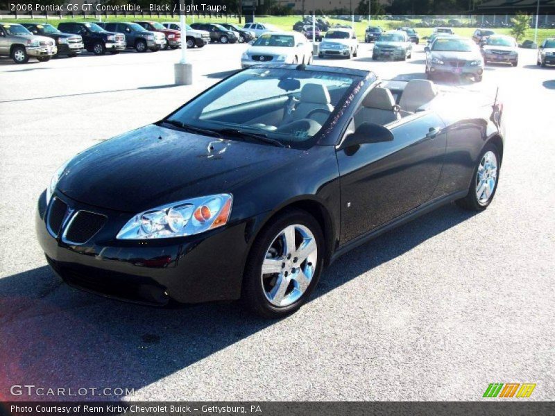 Black / Light Taupe 2008 Pontiac G6 GT Convertible