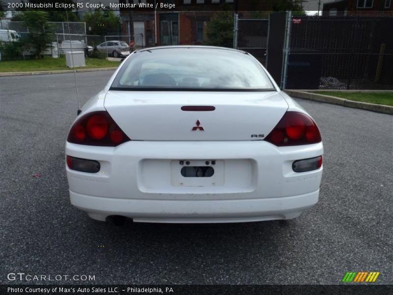 Northstar White / Beige 2000 Mitsubishi Eclipse RS Coupe