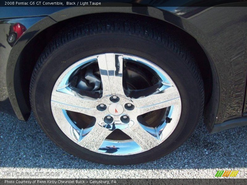 Black / Light Taupe 2008 Pontiac G6 GT Convertible