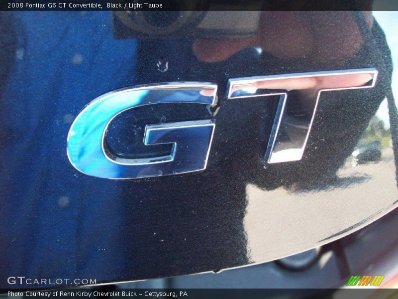 Black / Light Taupe 2008 Pontiac G6 GT Convertible