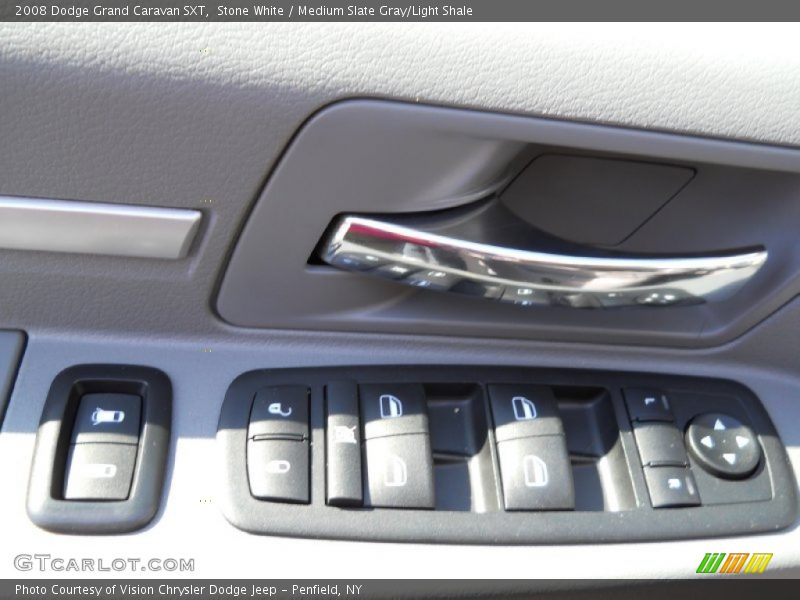 Stone White / Medium Slate Gray/Light Shale 2008 Dodge Grand Caravan SXT