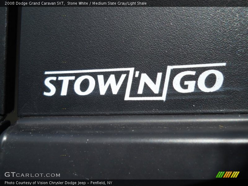 Stone White / Medium Slate Gray/Light Shale 2008 Dodge Grand Caravan SXT