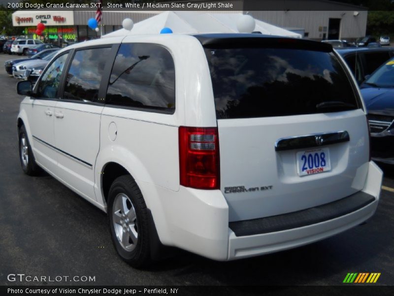 Stone White / Medium Slate Gray/Light Shale 2008 Dodge Grand Caravan SXT