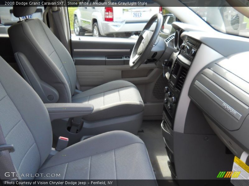Stone White / Medium Slate Gray/Light Shale 2008 Dodge Grand Caravan SXT