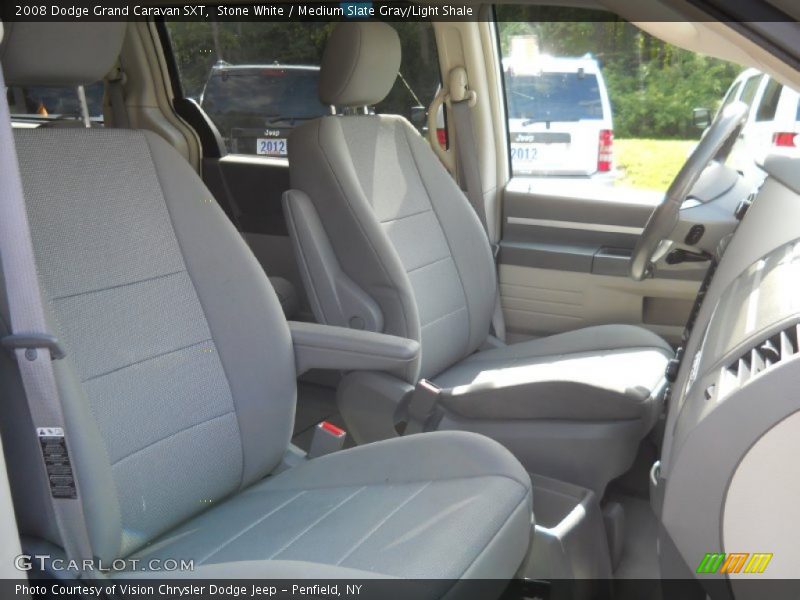 Stone White / Medium Slate Gray/Light Shale 2008 Dodge Grand Caravan SXT