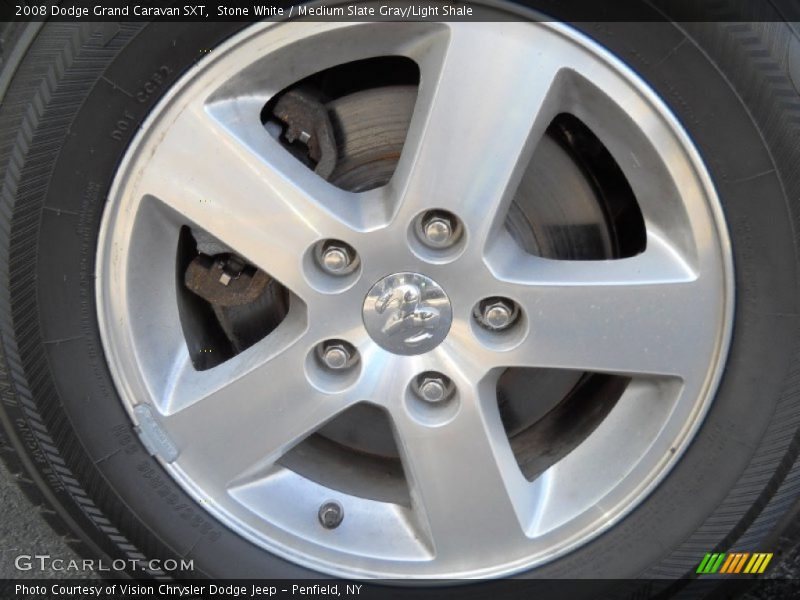 Stone White / Medium Slate Gray/Light Shale 2008 Dodge Grand Caravan SXT