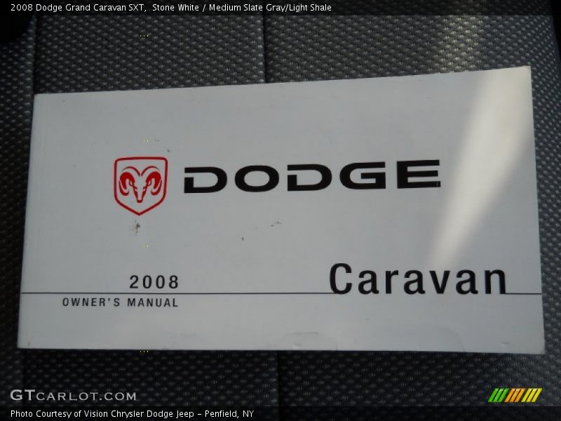 Stone White / Medium Slate Gray/Light Shale 2008 Dodge Grand Caravan SXT