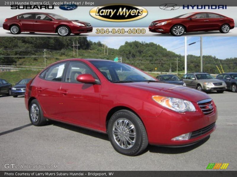 Apple Red Pearl / Beige 2010 Hyundai Elantra GLS