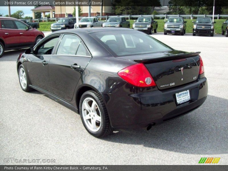 Carbon Black Metallic / Ebony 2009 Pontiac G6 GT Sedan