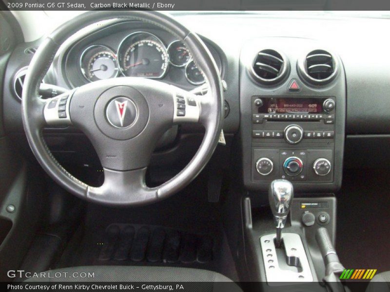 Carbon Black Metallic / Ebony 2009 Pontiac G6 GT Sedan