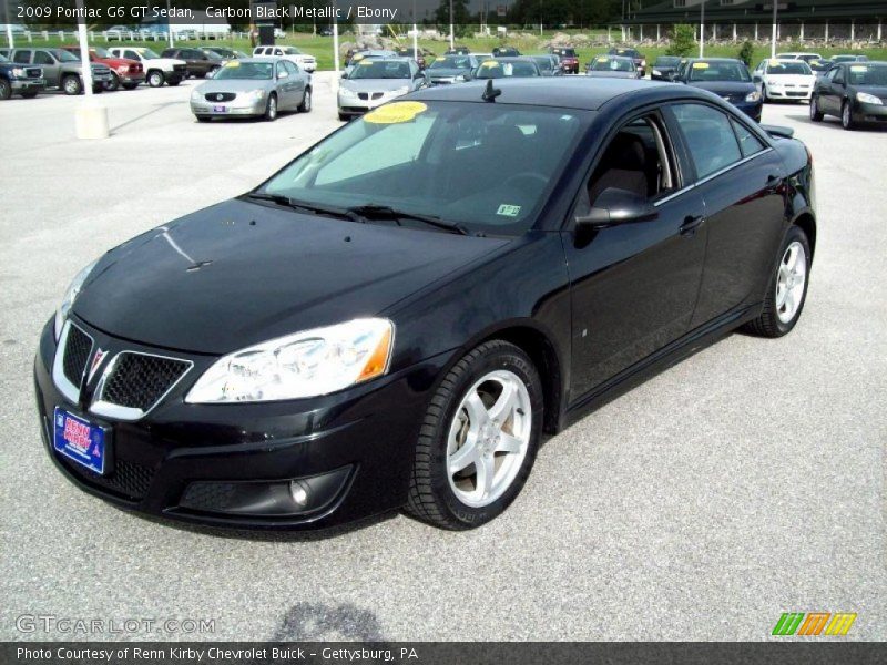 Carbon Black Metallic / Ebony 2009 Pontiac G6 GT Sedan