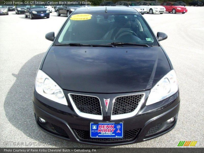 Carbon Black Metallic / Ebony 2009 Pontiac G6 GT Sedan