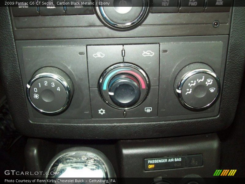 Carbon Black Metallic / Ebony 2009 Pontiac G6 GT Sedan
