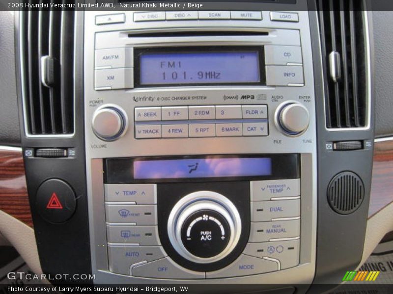 Natural Khaki Metallic / Beige 2008 Hyundai Veracruz Limited AWD