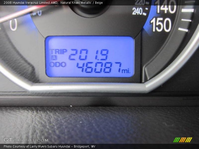 Natural Khaki Metallic / Beige 2008 Hyundai Veracruz Limited AWD