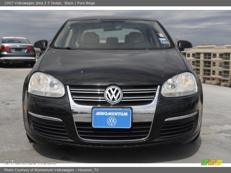 Black / Pure Beige 2007 Volkswagen Jetta 2.5 Sedan