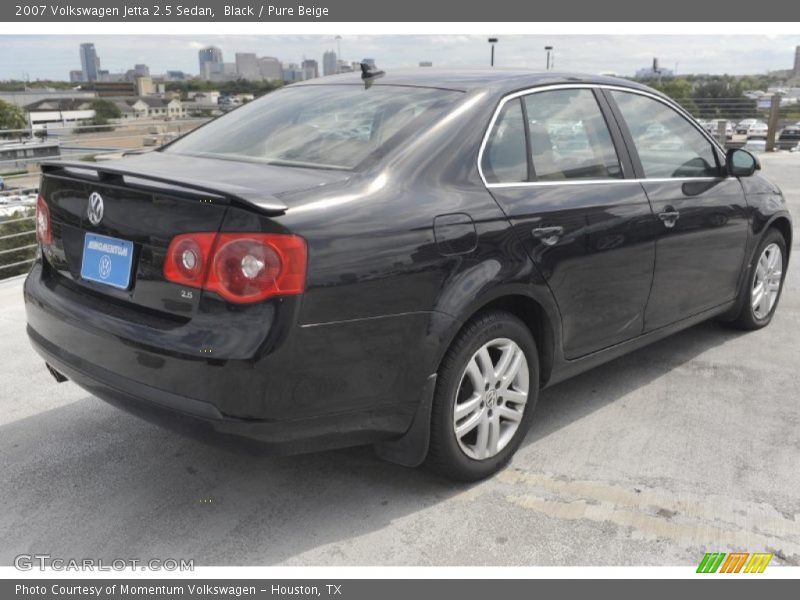 Black / Pure Beige 2007 Volkswagen Jetta 2.5 Sedan