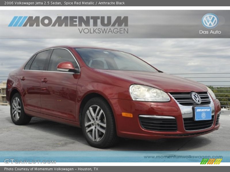 Spice Red Metallic / Anthracite Black 2006 Volkswagen Jetta 2.5 Sedan
