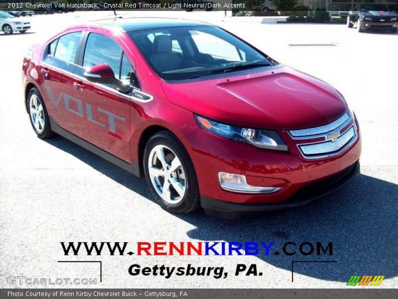 Crystal Red Tintcoat / Light Neutral/Dark Accents 2012 Chevrolet Volt Hatchback