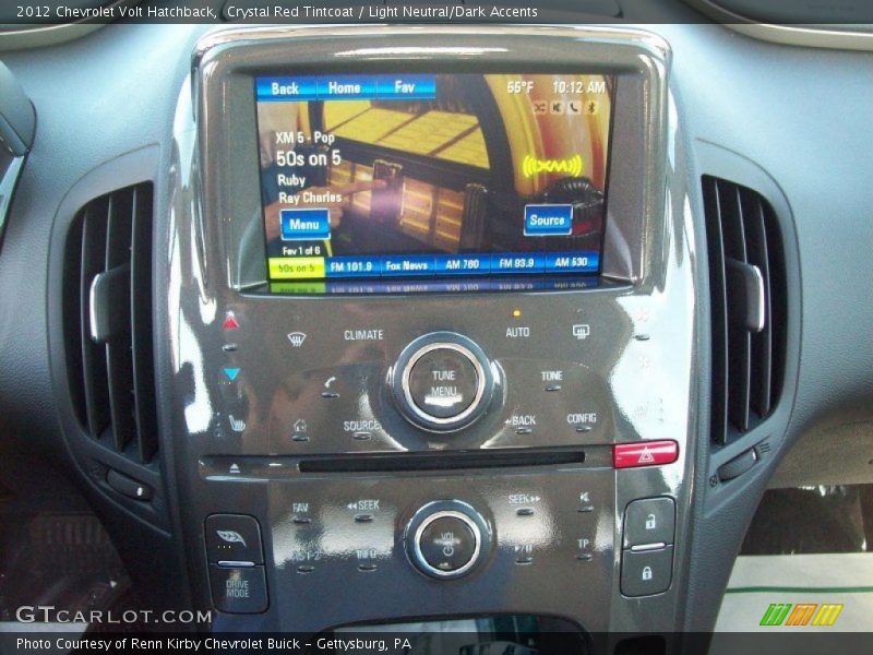 Controls of 2012 Volt Hatchback