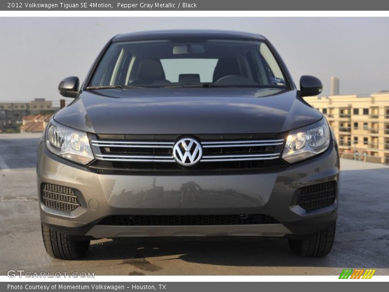 Pepper Gray Metallic / Black 2012 Volkswagen Tiguan SE 4Motion