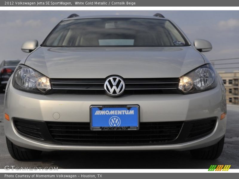 White Gold Metallic / Cornsilk Beige 2012 Volkswagen Jetta SE SportWagen