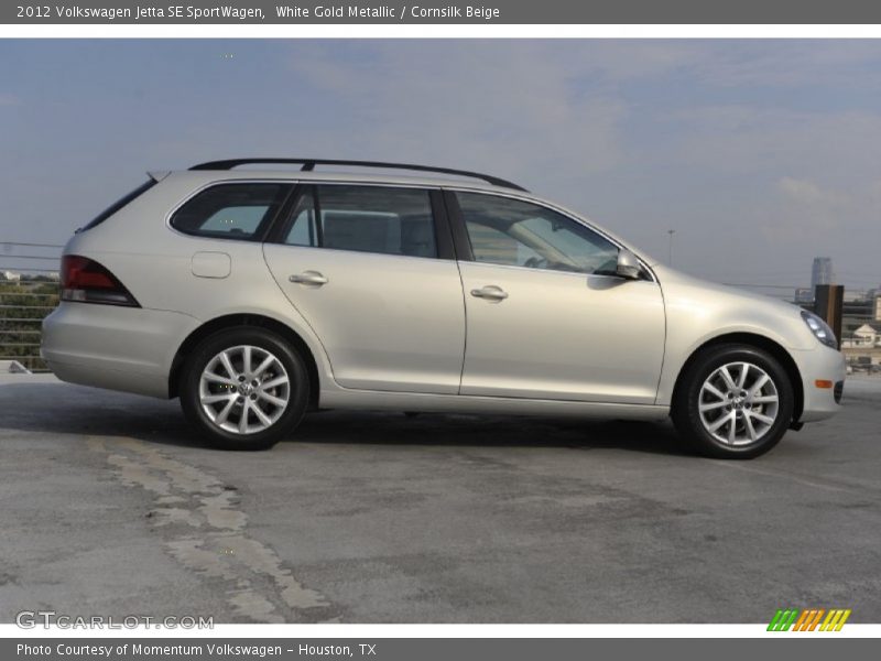 White Gold Metallic / Cornsilk Beige 2012 Volkswagen Jetta SE SportWagen