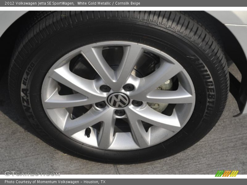 White Gold Metallic / Cornsilk Beige 2012 Volkswagen Jetta SE SportWagen