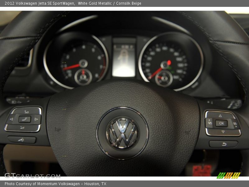 White Gold Metallic / Cornsilk Beige 2012 Volkswagen Jetta SE SportWagen