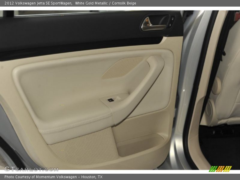 White Gold Metallic / Cornsilk Beige 2012 Volkswagen Jetta SE SportWagen