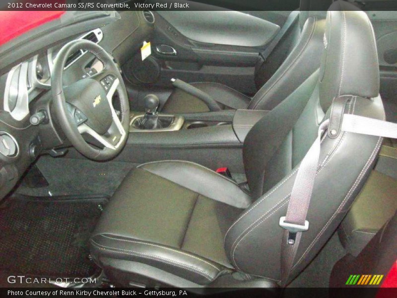  2012 Camaro SS/RS Convertible Black Interior