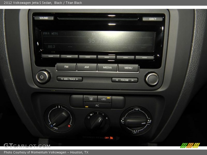 Black / Titan Black 2012 Volkswagen Jetta S Sedan