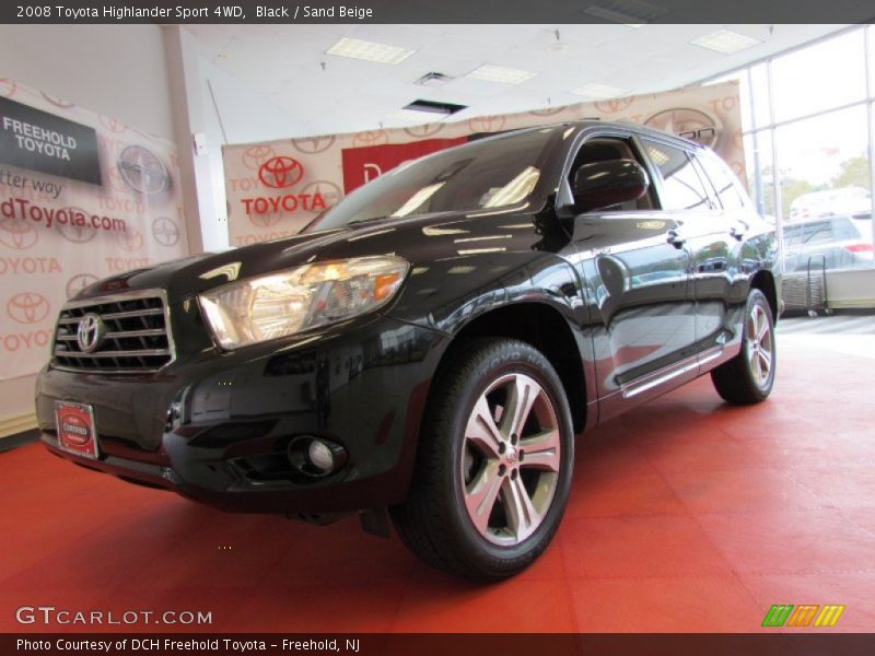 Black / Sand Beige 2008 Toyota Highlander Sport 4WD