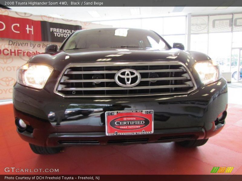 Black / Sand Beige 2008 Toyota Highlander Sport 4WD