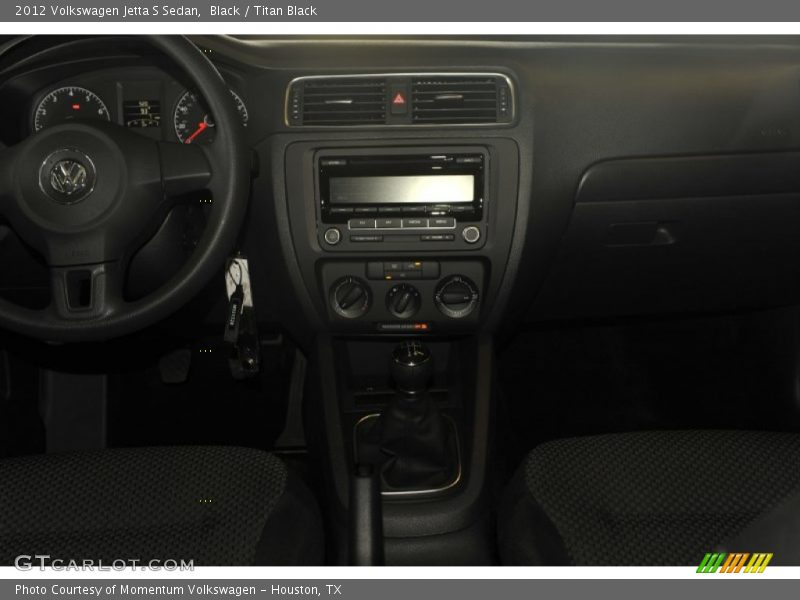 Black / Titan Black 2012 Volkswagen Jetta S Sedan