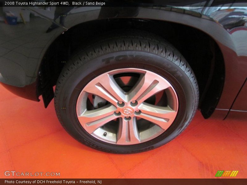 Black / Sand Beige 2008 Toyota Highlander Sport 4WD
