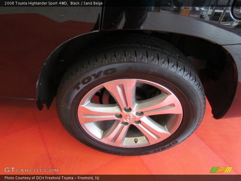 Black / Sand Beige 2008 Toyota Highlander Sport 4WD