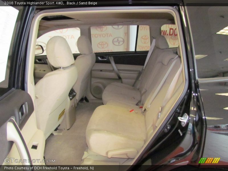 Black / Sand Beige 2008 Toyota Highlander Sport 4WD