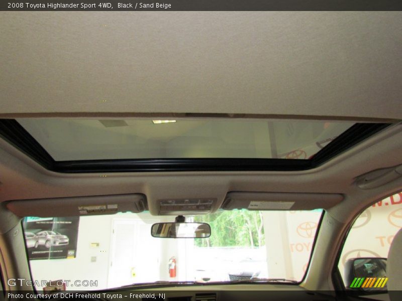 Black / Sand Beige 2008 Toyota Highlander Sport 4WD