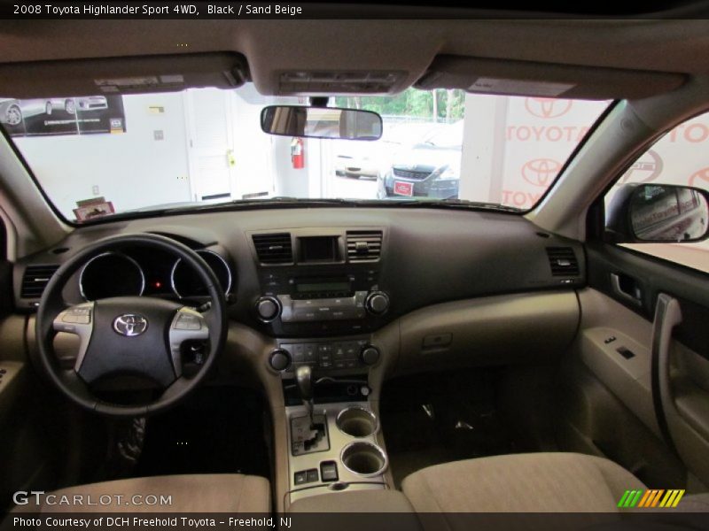 Black / Sand Beige 2008 Toyota Highlander Sport 4WD
