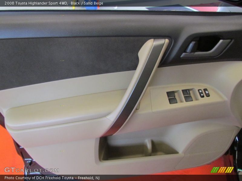 Black / Sand Beige 2008 Toyota Highlander Sport 4WD