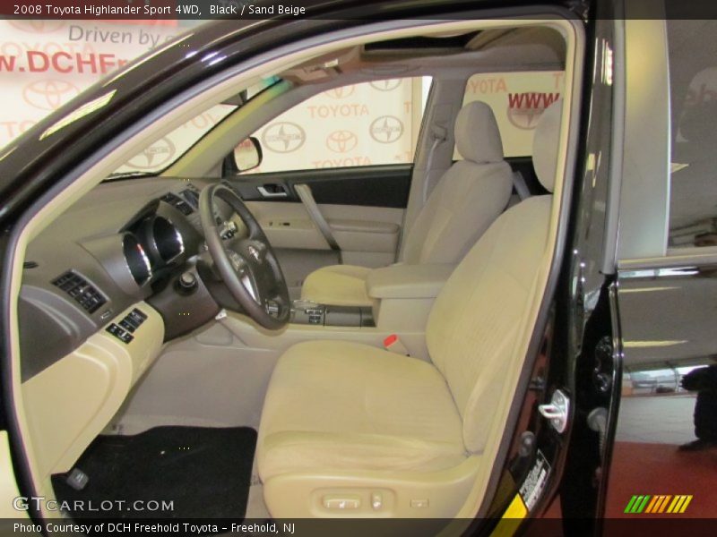 Black / Sand Beige 2008 Toyota Highlander Sport 4WD