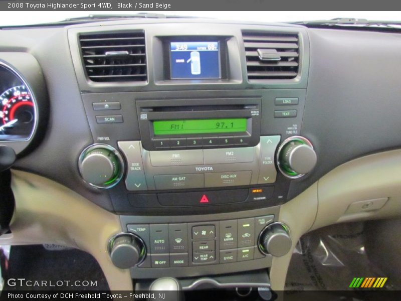 Black / Sand Beige 2008 Toyota Highlander Sport 4WD