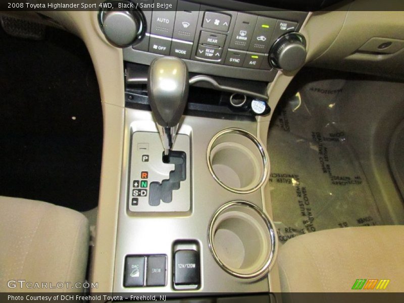Black / Sand Beige 2008 Toyota Highlander Sport 4WD
